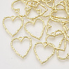Rack Plating Alloy Open Back Bezel Pendants LS-PALLOY-N150-36-1