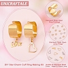 Unicraftale DIY Love Charm Cuff Ring Making Kit STAS-UN0039-60-5