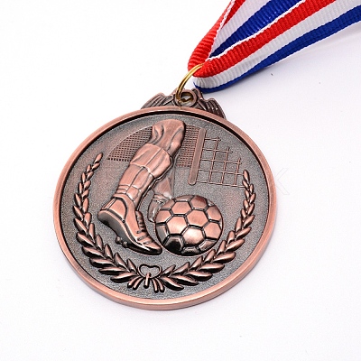 Zinc Alloy Football Medals NJEW-WH0017-01R-1