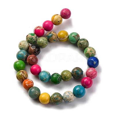 Dyed Natural Regalite/Imperial Jasper/Sea Sediment Jasper Beads Strands X-G-B124-C02-11-1