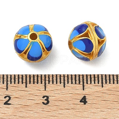 Alloy Enamel Beads ENAM-B037-05G-01-1