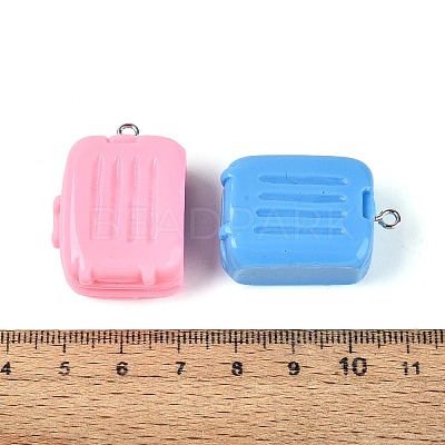 Opaque Resin Pendants RESI-T061-18M-1