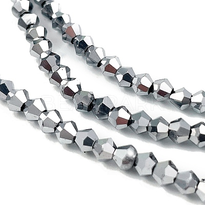 Transparent Electroplate Glass Beads Strands EGLA-A039-T3mm-UA05-1