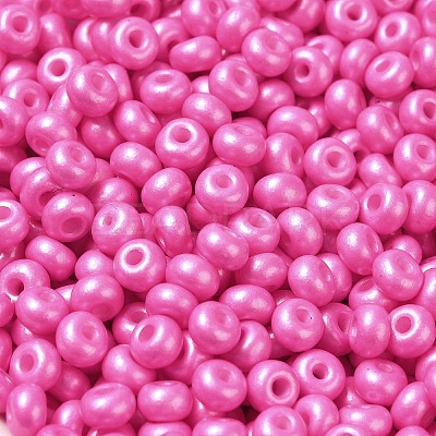 Baking Paint Luster Glass Seed Beads X1-SEED-B001-04A-05-1