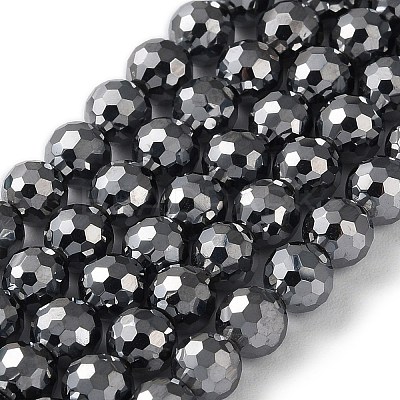 Terahertz Stone Beads Strands G-G048-A01-03-1