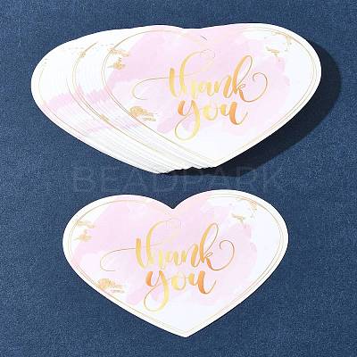 Coated Paper Thank You Greeting Card DIY-FS0007-76C-1