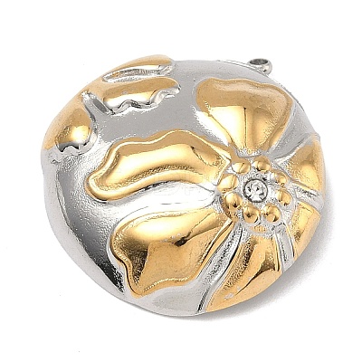 Two Tone 304 Stainless Steel Pendants STAS-K322-18B-GP-1