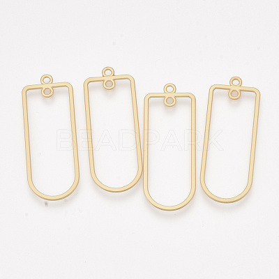 Smooth Surface Alloy  2-Loop Link Pendants PALLOY-T067-54MG-1