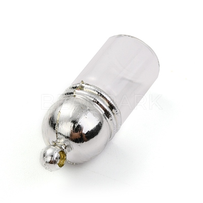 Glass Bottle Pendants GLAA-H105-14B-1