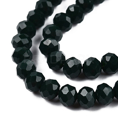 Opaque Solid Color Glass Beads Strands EGLA-A034-P3mm-D12-1