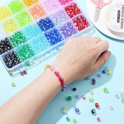 DIY Sparkling Bracelet Making Kit DIY-YW0007-84-1