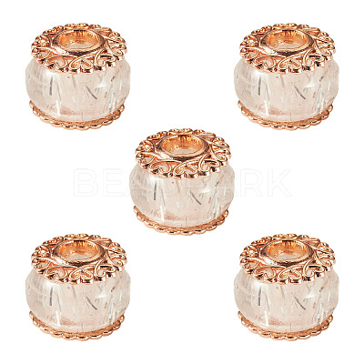 5Pcs Alloy European Beads MPDL-TADJ0001-02B-1
