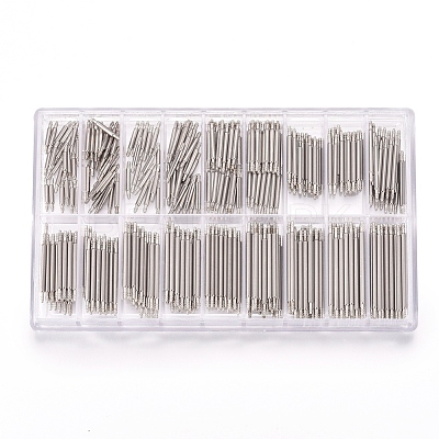 Tarnish Resistant 304 Stainless Steel Double Flanged Spring Bar Watch Strap Pins FIND-D022-02-1