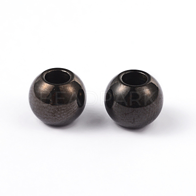 Round 304 Stainless Steel Beads STAS-L176-10-1