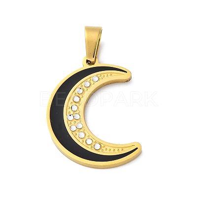 304 Stainless Steel Enamel Pendants STAS-S163-10G-1