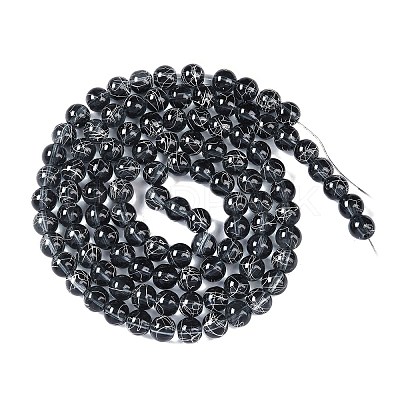 Drawbench Transparent Glass Beads Strands GLAD-Q012-8mm-14-1