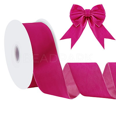 Velvet Spandex Ribbon OCOR-WH0082-467F-1