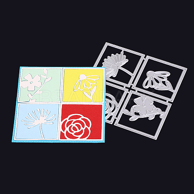 Flower Frame Carbon Steel Cutting Dies Stencils DIY-F036-41-1