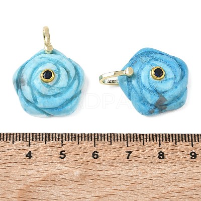 Dyed atural Howlite Carved Pendants GG-CBAF4FB-01G-04-1