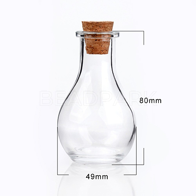 Glass Bottle for Bead Containers X-AJEW-H006-1-1