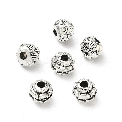 Tibetan Style Alloy Flower Spacer Beads TIBEB-O004-74-1