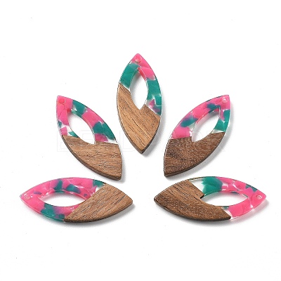 Resin and Walnut Pendants FIND-R051-12B-1