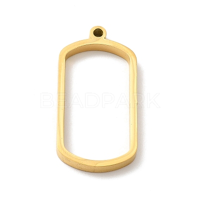 Ion Plating(IP) 304 Stainless Steel Open Back Bezel Pendants High Polished STAS-K208-22-1