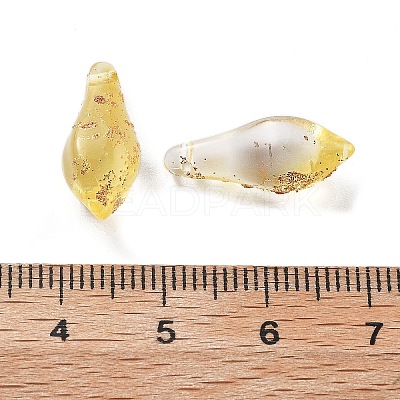 Handmade Gold Sand Lampwork Beads LAMP-M024-01B-1