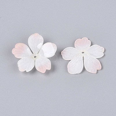 Flower Acrylic Bead Caps SACR-T017-51B-1