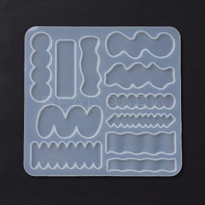 DIY Irregular Shape Cabochon Silicone Molds for Hair Clips DIY-L069-01B-1