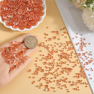 6300Pcs Acrylic Rhinestone Pointed Back Cabochons GACR-SP0001-03A-1