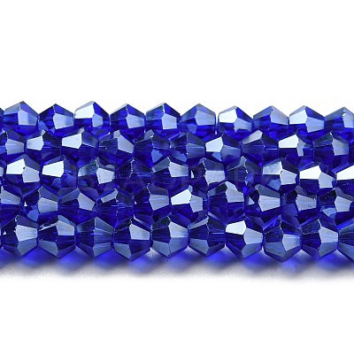 Transparent Electroplate Glass Beads Strands LS-GLAA-F029-2mm-C06-1