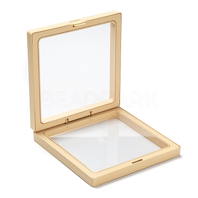 Square Transparent PE Thin Film Suspension Jewelry Display Box CON-D009-01C-01-1