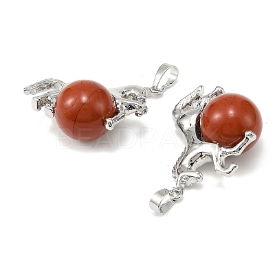 Natural Red Jasper Pendants G-D102-01P-01-1