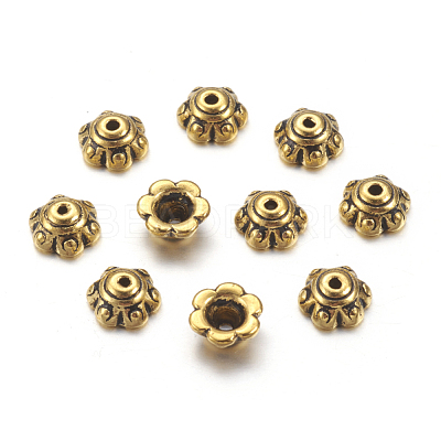 Tibetan Style Bead Caps GLF0571Y-1