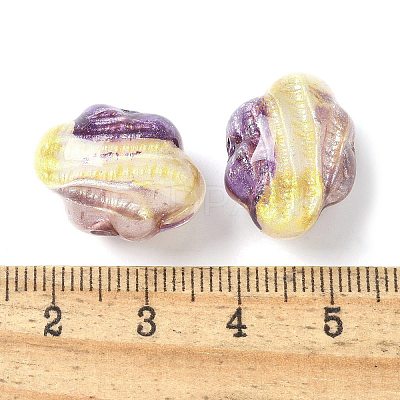 Two Tone Transparent Acrylic Beads OACR-D304-01H-1
