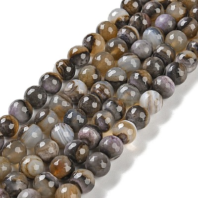 Natural Agate Beads Strands G-M437-B01-01M-1