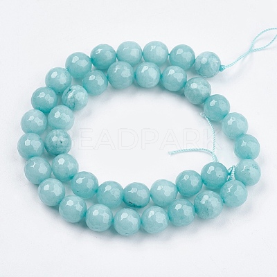 Natural White Jade Bead Strands X-G-R166-10mm-20-1