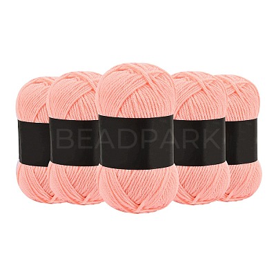 5Pcs Polyester Yarn for Knitting & Crochet YCOR-SZ0001-03D-1