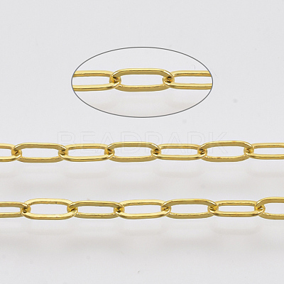 Brass Paperclip Chains CHC-S008-001D-G-1