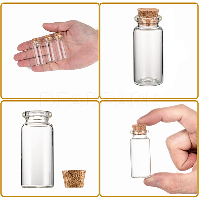 Glass Jar Bead Containers X-CON-Q005-1