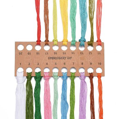 DIY Bouquet Pattern Embroidery Kit DIY-O021-14B-1