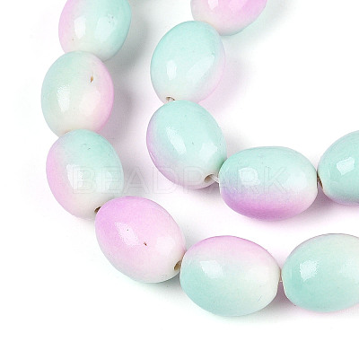 Spray Painted Synthetic Turquoise Beads Strands TURQ-T004-15D-1