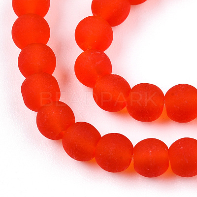 Transparent Glass Beads Strands GLAA-T032-T4mm-MD09-1
