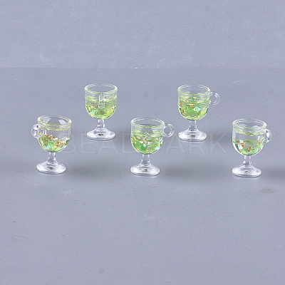 Resin Cup Pendants X-CRES-S359-10B-1