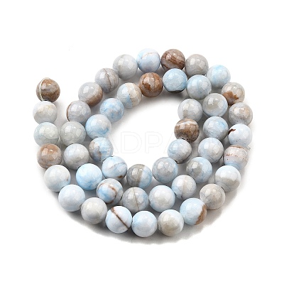 Natural Striped Stone Beads Strands G-D315-A01-01-8mm-1