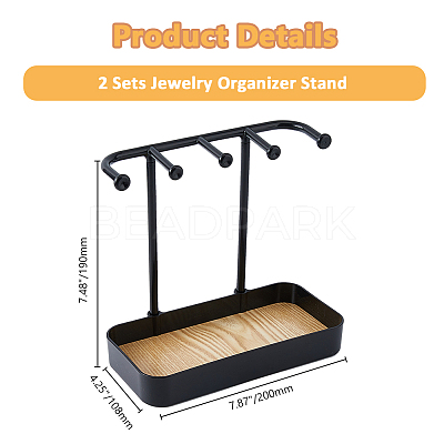 Plastic Earring Display Stands EDIS-WH0016-063A-1