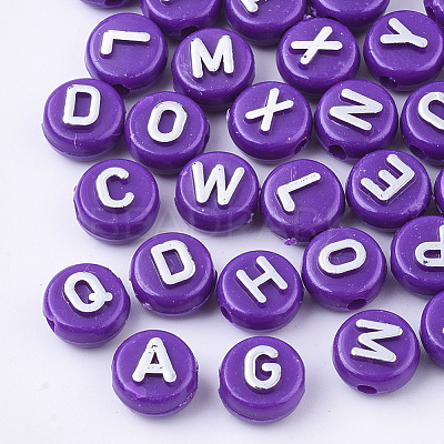 Plating Opaque Acrylic Beads MACR-T032-02C-1