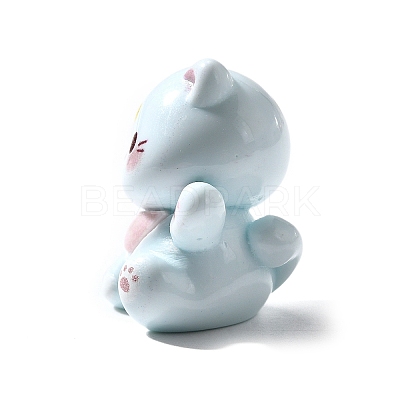 Opaque Cute Little Cat Resin Ornament RESI-S015-02A-1