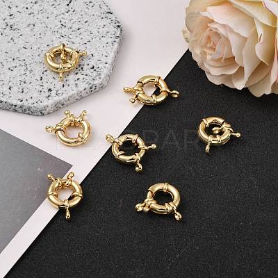 Rack Plating Brass Spring Ring Clasps KK-D399-A-G-NF-1